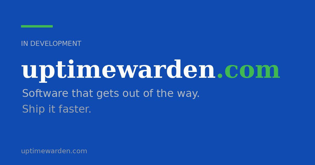 Link preview image for uptimewarden.com